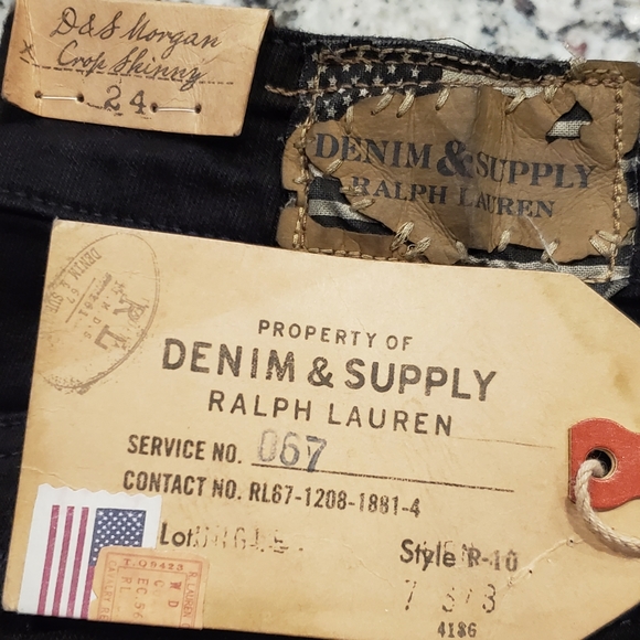 Ralph Lauren crop skinny Jean's. Nwt. - Picture 2 of 2